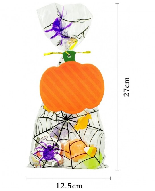 96 Pcs Halloween Assorted Stationery Toy Set 12 Packs Prefilled Treat Bags with Gift Tags Including Mochi Bouncy Balls Sticke...