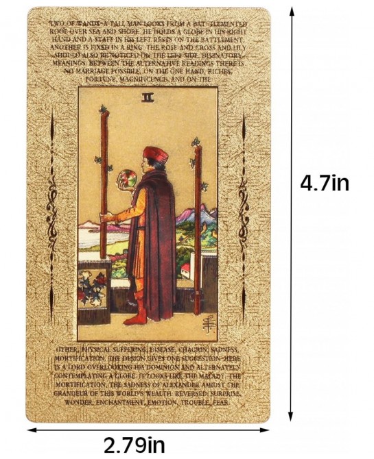 Tarot with Meanings on Them Beginner on it Tarot Card with Guidebook Learning Tarot Chakra Planet Affirmation Reversed(Black ...