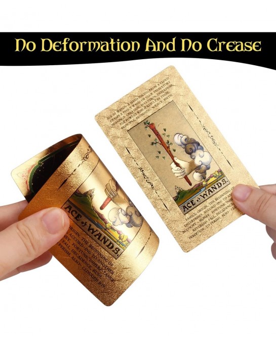 Tarot with Meanings on Them Beginner on it Tarot Card with Guidebook Learning Tarot Chakra Planet Affirmation Reversed(Black ...