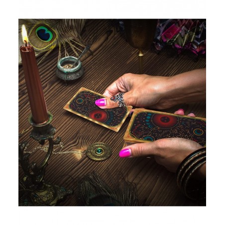 Tarot with Meanings on Them Beginner on it Tarot Card with Guidebook Learning Tarot Chakra Planet Affirmation Reversed(Black ...