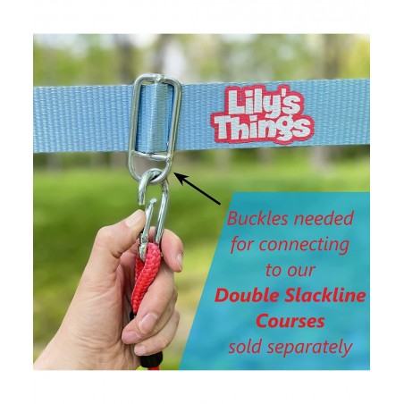 Monkey Bars for Kids (2 Pack) - Ninja Slackline Accessories for Slackline Obstacle Course - Monkey Bars for Backyard - Easy A...