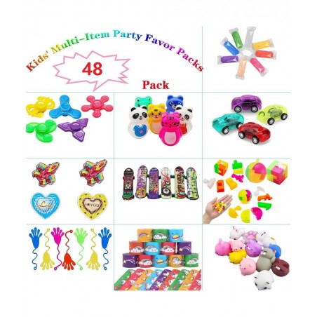 48 Pcs Party Favors for Kids 4-8 Birthday Gift Toys Pinata Goodie Bag Stuffers Treasure Box Toys Carnival Prizes Kids Classro...