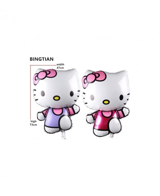 JEWELESPARTY 6PC HELLO KITTY FOIL BALLOONS PARTY BALLOON DECORATIONS SUPPLIES THEME IDEA CELEBRATION HAPPY BIRTHDAY $25.62 Ki...