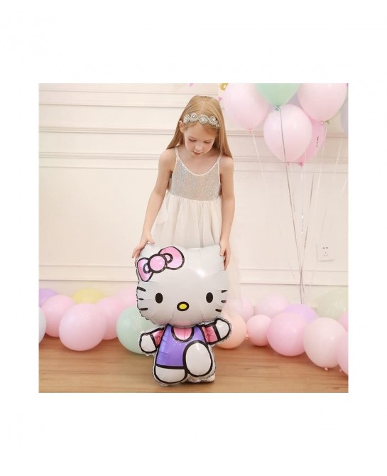 JEWELESPARTY 6PC HELLO KITTY FOIL BALLOONS PARTY BALLOON DECORATIONS SUPPLIES THEME IDEA CELEBRATION HAPPY BIRTHDAY $25.62 Ki...