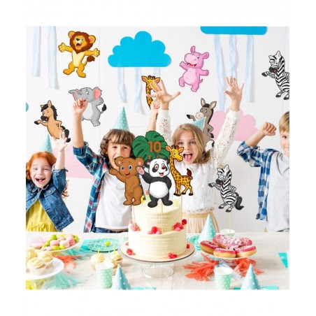 Jungle Animals Party Supplies Table Centerpiece Booth Topper Wild Jungle Animals Cutout Photo Props Stickers for Room Decorat...