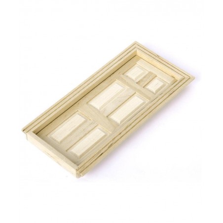 1/12 Scale Dollhouse Miniature Kits 6-Panel Wooden Door DIY Making Accessories $19.06 Dollhouse Accessories