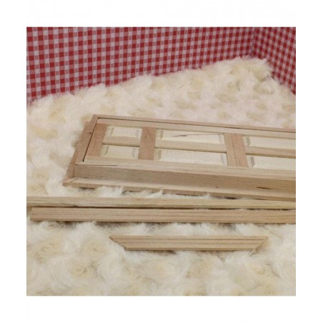 1/12 Scale Dollhouse Miniature Kits 6-Panel Wooden Door DIY Making Accessories $19.06 Dollhouse Accessories