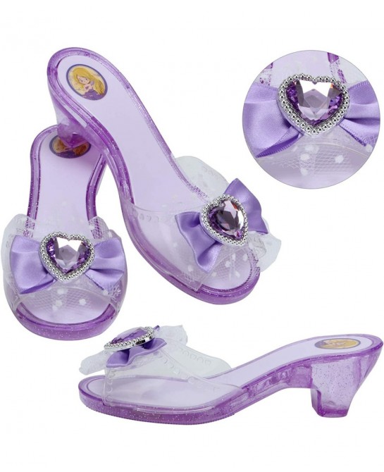 Girls Play Set! Princess Dress Up Shoes and Tiara (3 Pairs of Shoes + 1 Tiara) Role Play Collection Fashion Princess Shoes fo...