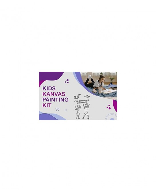 - I Am Confident And Brave Kids Canvas Painting Kit 10"X12". Includes 11 Colors 2 ml Acrylic Paints & Brush. Arts & Crafts fo...