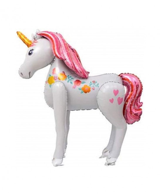 Unicorn Airwalker Balloon 46" Giant Unicorn Party Balloon 3D Magical Foil Balloon Kids Girl Birthday Party Decorations $25.46...