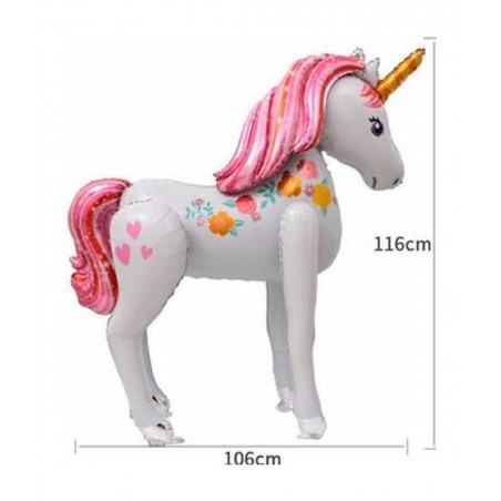Unicorn Airwalker Balloon 46" Giant Unicorn Party Balloon 3D Magical Foil Balloon Kids Girl Birthday Party Decorations $25.46...