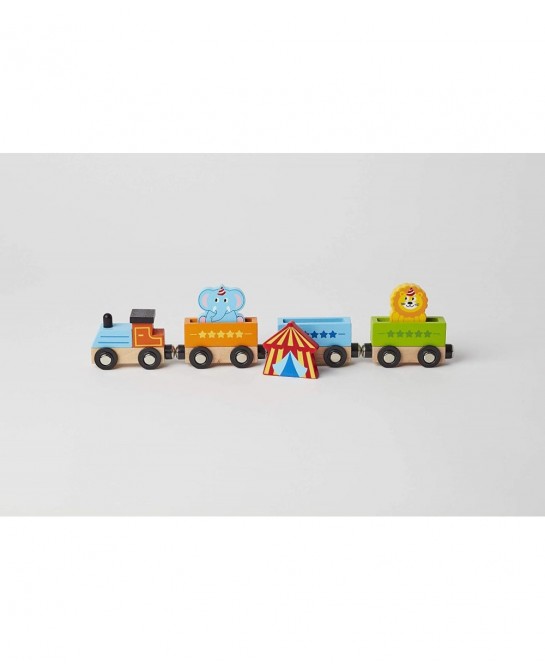 Wood Toy Train Playset - Circus Train $20.16 Toy Vehicle Playsets