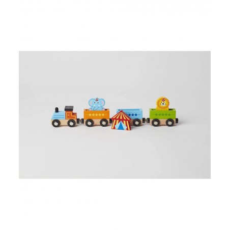 Wood Toy Train Playset - Circus Train $20.16 Toy Vehicle Playsets