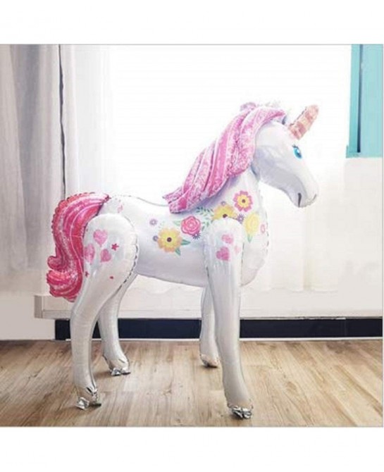 Unicorn Airwalker Balloon 46" Giant Unicorn Party Balloon 3D Magical Foil Balloon Kids Girl Birthday Party Decorations $25.46...