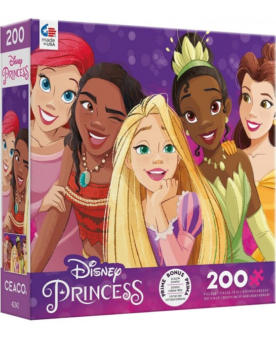 Disney Friends - Princess Party - Oversized 200 Piece Jigsaw Puzzle $20.21 Jigsaw Puzzles