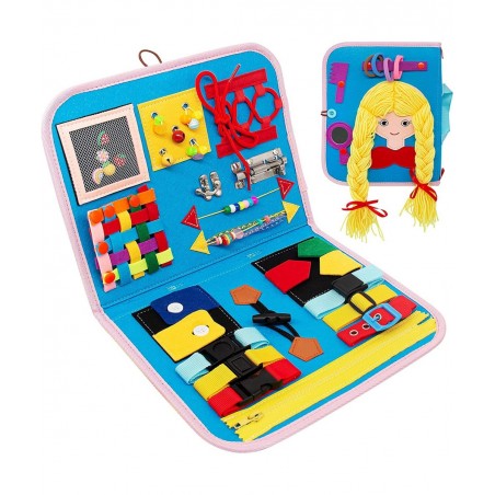 Busy Board Montessori Toys for Toddlers Sensory Toys Gifts for 1 2 3 4 Year Old Boys & Girls Preschool Toddler Activities Edu...