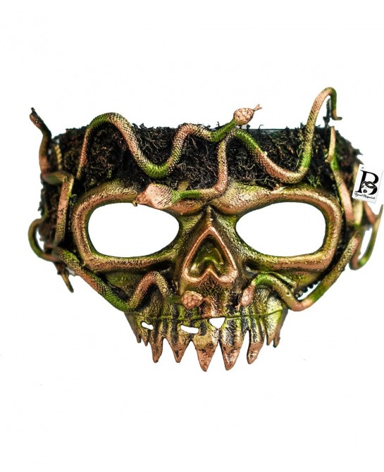 Medusa Skull Masquerade Mask Snake Costume Devil Evil Party Mask Halloween Cosplay Goblin Voodoo Mardi Gras Mask $44.75 Kids'...