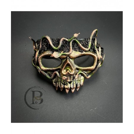 Medusa Skull Masquerade Mask Snake Costume Devil Evil Party Mask Halloween Cosplay Goblin Voodoo Mardi Gras Mask $44.75 Kids'...