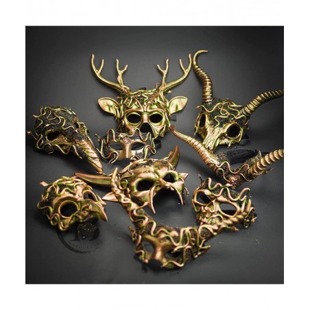 Medusa Skull Masquerade Mask Snake Costume Devil Evil Party Mask Halloween Cosplay Goblin Voodoo Mardi Gras Mask $44.75 Kids'...