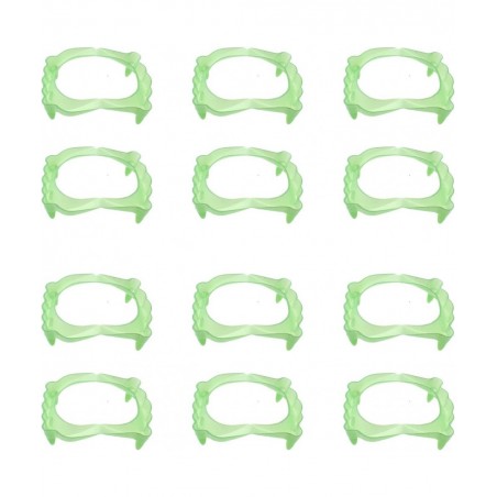 12Pcs Glowing Vampire Teeth Halloween Glow in The Dark Vampire Fangs Halloween Vampire Teeth Fake Fangs Luminous Teeth Masque...