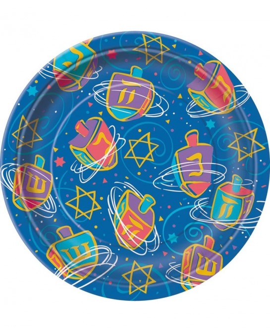 Festive Hanukkah Dessert Plates 8ct $17.72 Kids' Party Tableware