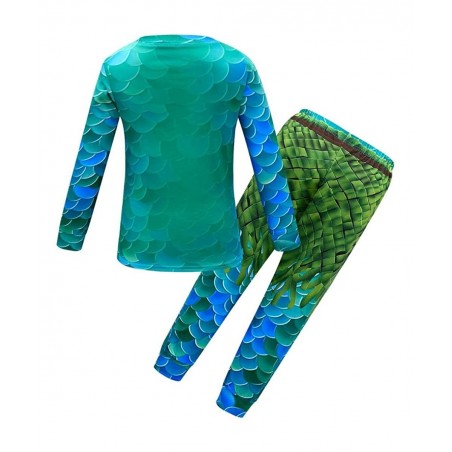 Sea Monster Halloween Costume for Kids Boys Party Outfits Fancy Dress Up with Head Mask Jumpsuit / Clothing Set $42.72 Kids' ...
