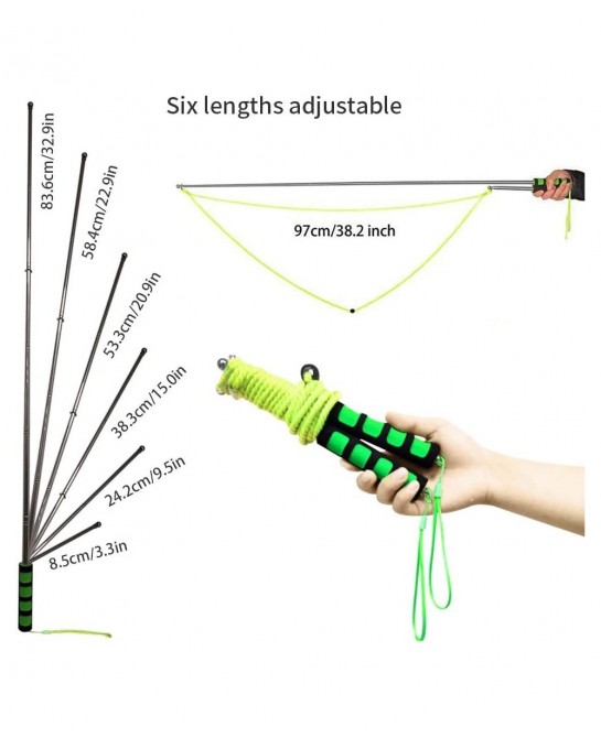 Bubble Wand Stainless Steel Telescopic Design Bubble Blower Wands Outdoor Giant Bubble Maker Toys for Boys Girls Adults Birth...