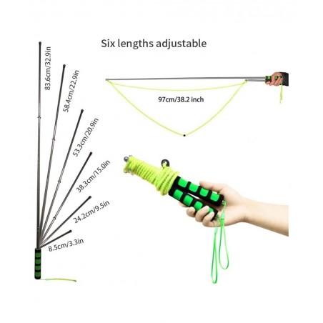 Bubble Wand Stainless Steel Telescopic Design Bubble Blower Wands Outdoor Giant Bubble Maker Toys for Boys Girls Adults Birth...