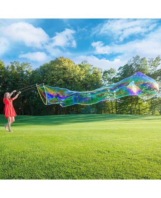 Bubble Wand Stainless Steel Telescopic Design Bubble Blower Wands Outdoor Giant Bubble Maker Toys for Boys Girls Adults Birth...