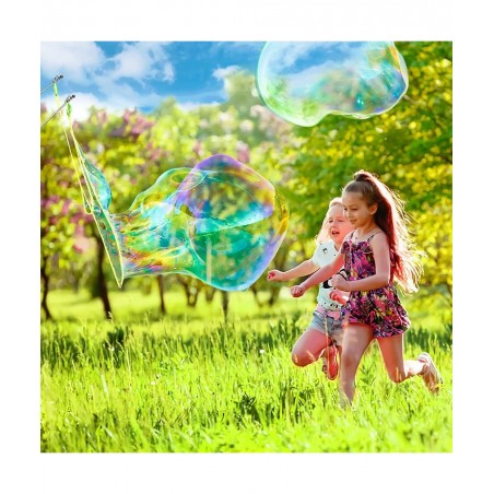 Bubble Wand Stainless Steel Telescopic Design Bubble Blower Wands Outdoor Giant Bubble Maker Toys for Boys Girls Adults Birth...