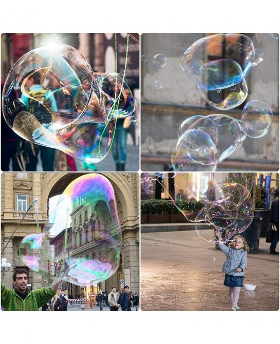 Bubble Wand Stainless Steel Telescopic Design Bubble Blower Wands Outdoor Giant Bubble Maker Toys for Boys Girls Adults Birth...