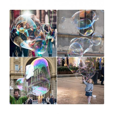Bubble Wand Stainless Steel Telescopic Design Bubble Blower Wands Outdoor Giant Bubble Maker Toys for Boys Girls Adults Birth...