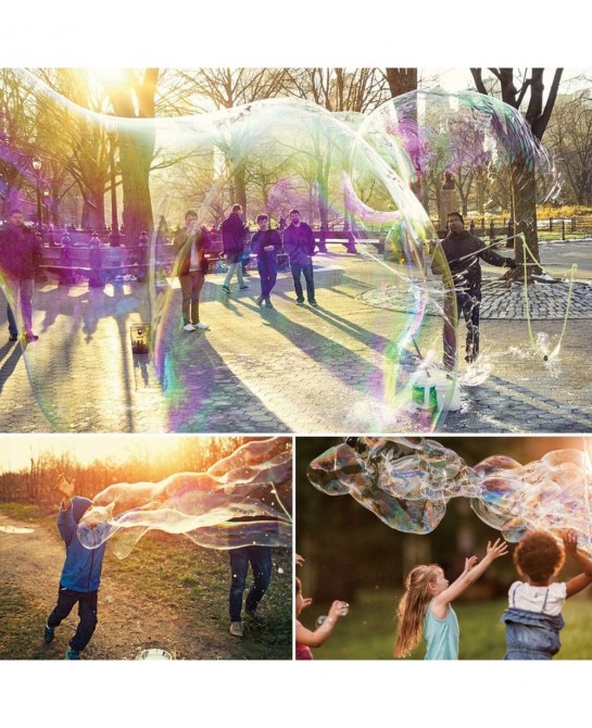Bubble Wand Stainless Steel Telescopic Design Bubble Blower Wands Outdoor Giant Bubble Maker Toys for Boys Girls Adults Birth...