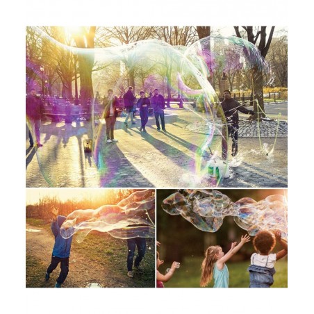 Bubble Wand Stainless Steel Telescopic Design Bubble Blower Wands Outdoor Giant Bubble Maker Toys for Boys Girls Adults Birth...