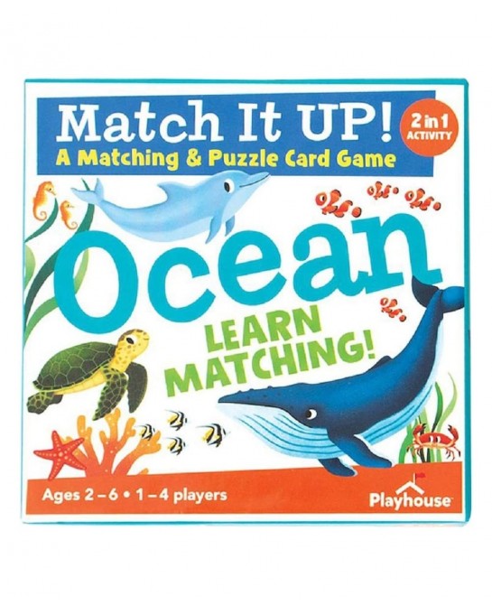 Match it UP! Ocean Preschool Matching & Puzzle Card Game for Kids $17.17 Kids' Stickers