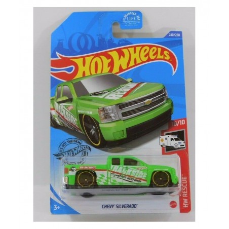 Hot Wheels Chevy Silverado H W Rescue 10/10 [2020 Treasure Hunt] Green $43.71 Nature Exploration Toys