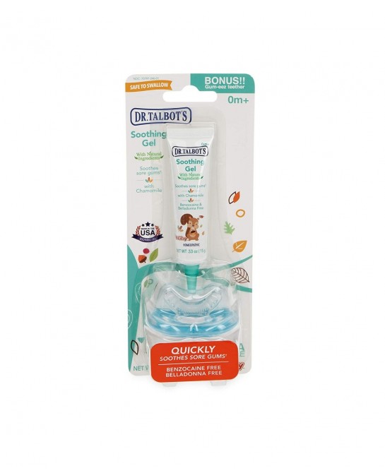 Naturally Inspired Soothing Gel for Sore Gums with Bonus Gum-EEZ Teether Combo Benzocaine Free Belladonna Free one color 0.53...