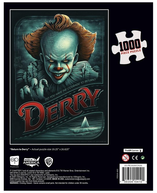 IT Chapter 2 “Return to Derry” 1000 Piece Jigsaw Puzzle | Officially Licensed IT Merchandise | Collectible Puzzle Featuring P...