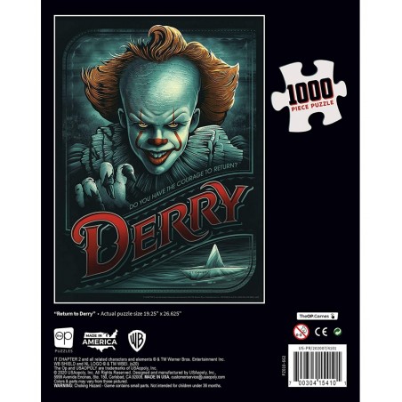 IT Chapter 2 “Return to Derry” 1000 Piece Jigsaw Puzzle | Officially Licensed IT Merchandise | Collectible Puzzle Featuring P...
