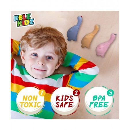 Dinosaur Stretchy Sensory Sand Toy Figures for Kids- Stress and Anxiety Relief (3 Pack) $33.90 Miniature Novelty Toys