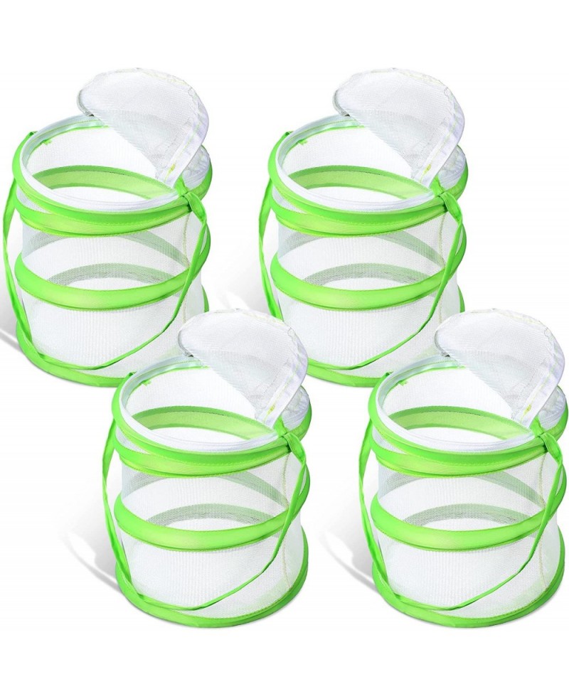 4 Pack Butterfly Habitat Cage Mesh Bug Cage Mini Butterfly Net Habitat Clear Container Terrarium Pop Up 5.51 x 7.09 Inches $2...