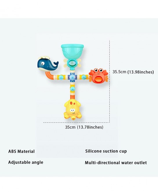 Baby Bath Tub Toys Shower Suction Cup Water Toddler Toys Set Pool Toys Whale Crab Octopus Toys Bathroom Gifts for Kids $32.85...