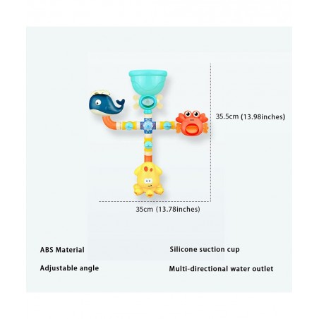 Baby Bath Tub Toys Shower Suction Cup Water Toddler Toys Set Pool Toys Whale Crab Octopus Toys Bathroom Gifts for Kids $32.85...