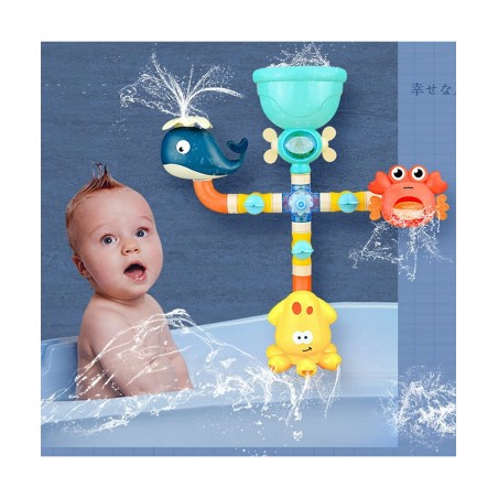 Baby Bath Tub Toys Shower Suction Cup Water Toddler Toys Set Pool Toys Whale Crab Octopus Toys Bathroom Gifts for Kids $32.85...