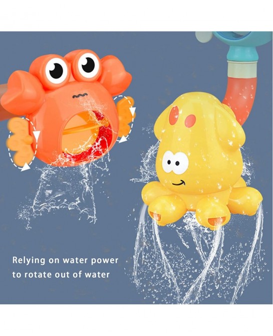 Baby Bath Tub Toys Shower Suction Cup Water Toddler Toys Set Pool Toys Whale Crab Octopus Toys Bathroom Gifts for Kids $32.85...