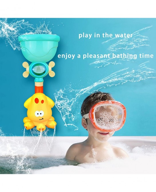 Baby Bath Tub Toys Shower Suction Cup Water Toddler Toys Set Pool Toys Whale Crab Octopus Toys Bathroom Gifts for Kids $32.85...