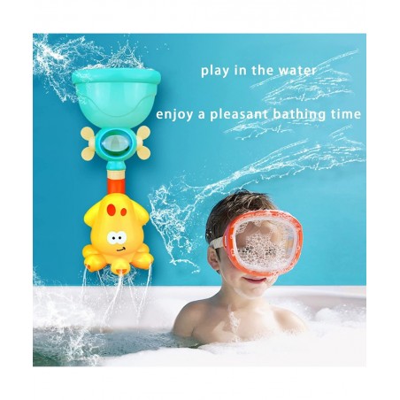 Baby Bath Tub Toys Shower Suction Cup Water Toddler Toys Set Pool Toys Whale Crab Octopus Toys Bathroom Gifts for Kids $32.85...