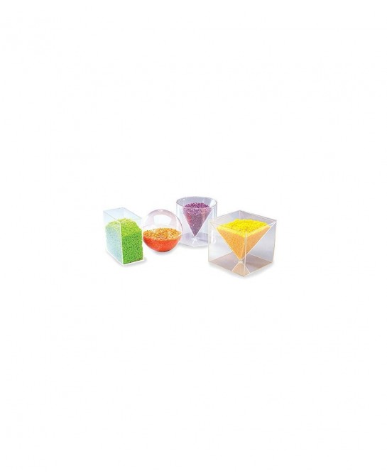 Plastic Fillable 3D Shapes Clear Geometric Solids for Measuring Volume (Set of 6) $41.58 Early Development & Activity Toys