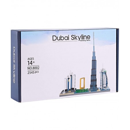 Architecture Skyline Collection Micro Mini Blocks Set Dubai Skylines Building Model Kit Toy Gift for Adults and Kids 2545 Pie...