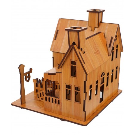 3D Wooden Puzzle House DIY Model House Kit Brain Teaser Educational Toys Jigsaw Puzzles Gift for Children and Adult $27.52 3-...